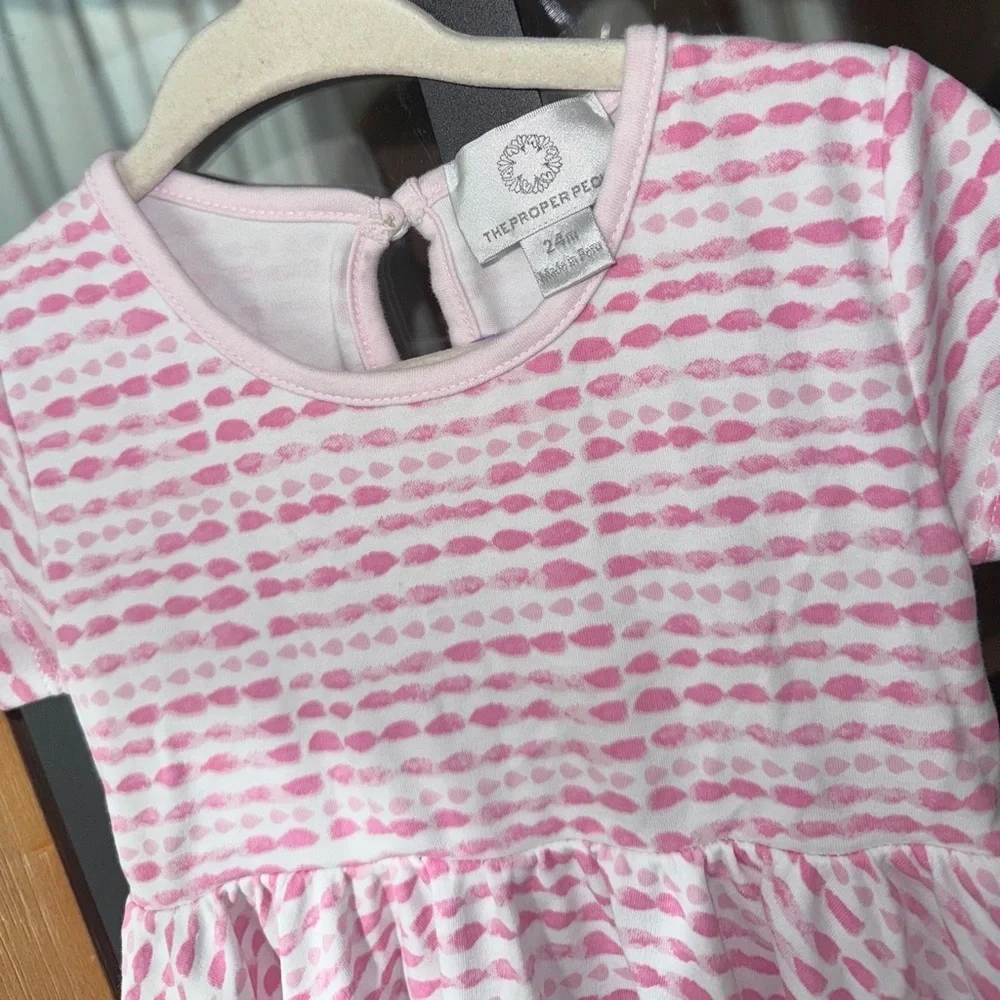 the Proper Peony pima dress play short sleeve print toddler girl casual flare